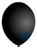 Ballonnen Metallic Zwart 090 105cm