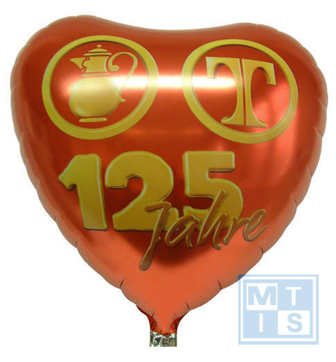 Folieballon HART Doorsnede 45cm: zeefdruk bedrukking